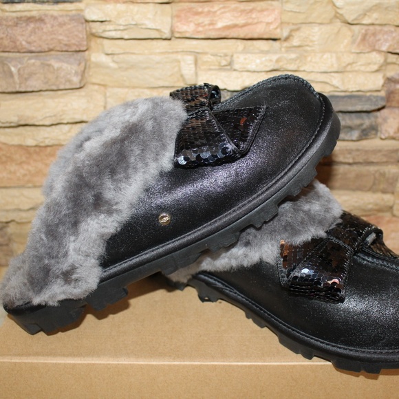 ugg sequin bow slippers